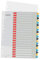 Leitz PC-beschriftbares Register in A4 Format, 1-20, 10er Pack, Robust, Mehrfarbig, Cosy-Serie, 12490000