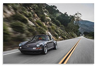 ASDSA Auto-Poster Porsche 911 Targa, dekoratives Gemälde, Leinwand, Wandkunst, Wohnzimmer, Poster, Schlafzimmer, Gemälde, 40 x 60 cm