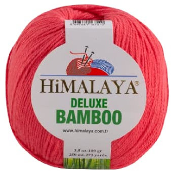 Strickfein Himalaya Deluxe Bamboo Wolle Strickgarn 60% Bambus 40% Baumwolle 100gr 124-09 Rot Pink