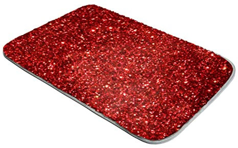 Shag Teppich Ultra Soft Plüsch Teppiche Kunstfell Teppiche Rot Glitzer Pailletten Muster