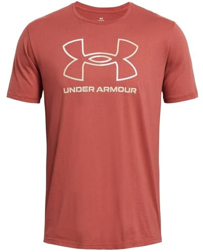 Under Armour Global Foundation Herren-T-Shirt, kurzärmelig, (611) Sedona Rot/Weiß, Mittel