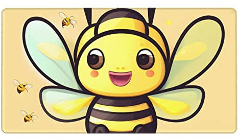 Yellow Bee Mauspad und Laptop-Schreibtischunterlage für Laptop, Desktop, Büroarbeit, Zuhause (75 cm x 40 cm)