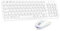 PINKCAT Bluetooth Tastatur Maus Set kabellos, Wiederaufladbare Dualmodus (Bluetooth 5.1+2.4G) Kabellose Tastatur und Maus, Extrem-Dünne Tastatur für Mac, iPad, Apple, Andoid, Windows (Aschfarben)