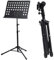 ARA CHOICE Foldable Fully Adjustable Orchestral Music Stand Heavy Duty Folding Height Conductor Sheet Tripod Base Holder Black