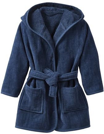 VERTBAUDET Peignoir de bain enfant essentiels marine 4A