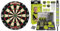 Winmau Diamond Plus Dartscheibe & MvG Dart Steeltip Geschenkset - 50-teiliges Dartset mit 4 Sätzen Dartschäften, 4 Sätzen Flüge und Zubehör