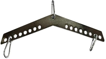 LAT Pull Down T Bar,Double to Single D Handle 52cm Spreader Bar Cable Row Attachments for Belt Home Cable Machine Accessories