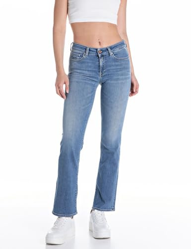Replay Damen Jeans New Luz Bootcut Power Stretch