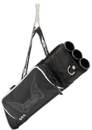 YAK Archery Avalon Tyro 3 Pro Seitenköcher für Rechtshänder – Robuster, Leichter Köcher aus diamantgebundenem Gewebe mit 3 Pfeilröhren, D-Ring, Zubehörfächern und Gürtelclip