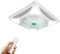 Ventilador de techo de 60x60CM, ventilador de circulación de techo con luz LED, ventilador eléctrico de techo empotrado, Control remoto silencioso,Concealedinstallation