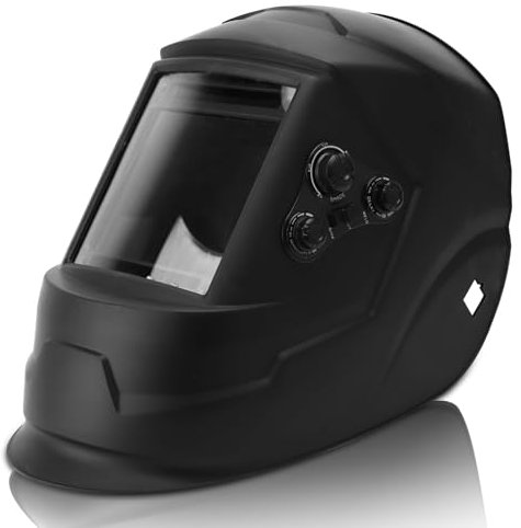 Schweißhelm, Solarbetriebene Schweißhaube mit 4 Sensoren Anpassbarem Farbton und Automatischer Verdunkelung, für Tig Mig MMA Schweißschleifen