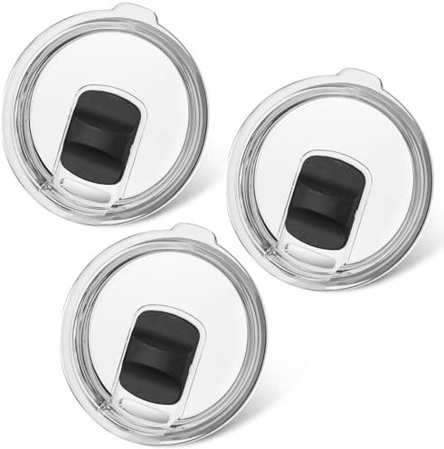 Tapas de vaso de 30 onzas para Yeti, paquete de 3 tapas de repuesto compatibles con vaso Yeti de 30 onzas, taza de 14 onzas y taza de popote de 35 onzas, cubierta de vaso a prueba de derrames con