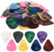 Qianyu 60 Stück Guitar Picks Plektrum Bunte Zelluloid-Gitarre Plektrum 3 Verschiedene Stärke 0,46mm / 0,71mm / 0,96mm Gitarrenplektren für Bass, E-Gitarre, Akustikgitarre (0,46mm / 0,71mm / 0,96mm)