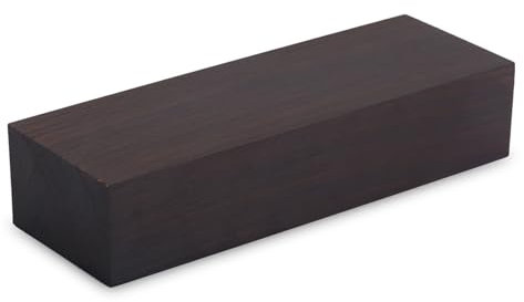 Hochwertiger Rohling aus Schwarzem Ebenholz, 12 X 4 X 2,5 cm. Vielseitiges DIY-Material für die Herstellung von Musikinstrumenten, Werkzeugen und Mehr