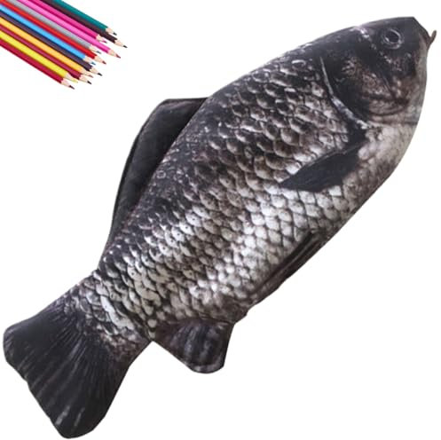 schlampermäppchen, Kreative Simulation Karausche Federmäppchen Lustige Briefpapierbox Gesalzener Fisch Federmäppchen, mäppchen