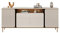 HARELA Mobile TV Soggiorno Con 4 Ante, Mobile Porta TV Moderno, Console Multimediale Per L'intrattenimento, Mobili Per Soggiorno Con Ampio Spazio Di Archiviazione(120cm/47.2in)