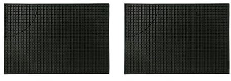 COPPIA TAPPETINI PER AUTO 100% GOMMA ZERBINI UNIVERSALI ANTISCIVOLO SALVA TAPPETI Dimensione: cm. 32x46-26011