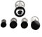Emiif Gas Stove Cover Gas for RING Burner 6 Hoods 5 Diffusers For Sabaf Gas Ranges Hob Covers Cooktop Burners(Flat)