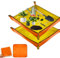 Pflanzmatte 2Er Set,100X100Cm Orange,Pflanzenmatte,Wasserdichte Umpflanzmatte Aus Kunststoff,Faltbar,Ideal Für Gartenarbeit,Balkon,Gewächshaus,Praktisch Für Gärtner,Hobbygärtner & Pflanzenliebhaber