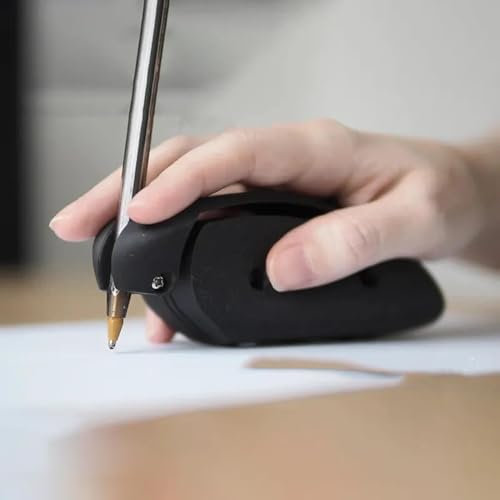 GLOGLOW Ergonomic Writing Aid, Assistive Writing Drawing Device with Ease of Transition Limited Hand Mobility Stable Plastic Pen Holder for Both Left Right Handed Users