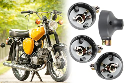 4x Rückteil Lampenträger Blinker rund Ø 80mm für Simson S50 S51 S70 SR50, MZ TS ETS ETZ, ohne Blinkerkappe