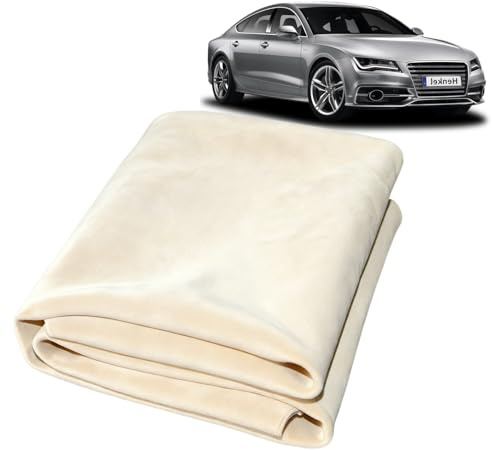 Fensterleder 60 x 40 cm,Auto Ledertuch,Sehr Saugfähig Ledertuch Autopflege | Weiche Autoleder Trockentuch,Auto Lederlappen,Autos Ledertuch Reinigungstücher Nichtmarkierung für Autopflege Fenster Spiegel