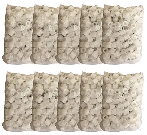 Finest-Filters 5000g (5kg) Ceramic Filter Rings Biological Filter Media in Bags for Aquarium/Pond Filters