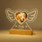 Bemaystar Personalisiert Gedenktafel für Haustiere Gedenkstein für Hunde mit Bild Gedenkstätten Hunde-Bilderrahmen für Katze und andere Haustiere Tiere Haustier-Hund-Gedenk Geschenke Foto Nachtlampe