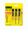 UHU colla qualsiasi gel extra - Colla gelata cristallina, non goccia, multimateriale, trasparente, confezione da 3 tubetti da 31 g