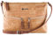 Corkor Veganer Umhängetasche Damen Geldbeutel Schultertaschen Handtasche Schulter Natur-Leder Natur Hellbraun/Rot