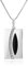 LILLY MARIE Massive Halskette Mit Onyx Anhänger Und Sterling-Silber Schlangenkette