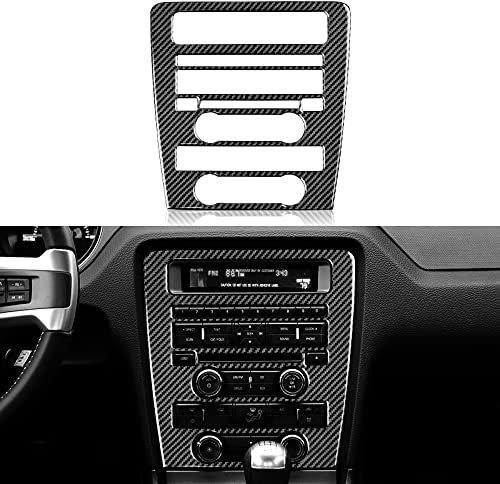 Kohlefaser-Aufkleber, Auto-Innenraum, Mittelkonsole, CD-Panel, Aufkleber, Abdeckung für Ford Mustang 2009 2010 2011 2012 2013 2014 Zubehör