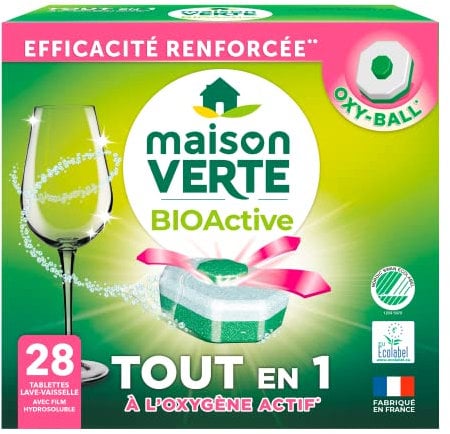 Maison Verte Lave-vaisselle BioActive Tablettes x28