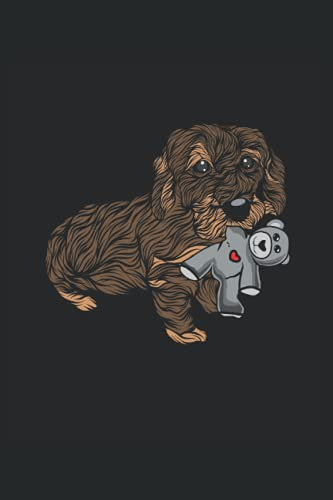Rauhaardackel Kuscheltier: Dachshund Rauhaardackel Notizbuch Tagebuch | DIN A5 | Liniert | 120 Seiten