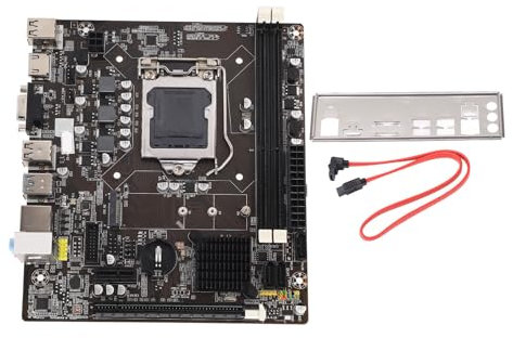 Placa Base DDR3, Soporte para Placa Base de Computadora 1155 Pines I3 I5 I7 Procesador 2 DDR3 100M Interfaz de Red, Placa Base para Juegos de Potencia Estable de Red de Alta Velocidad