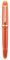 erofa X159 Feine Feder Füllfederhalter Orange mit Goldclip Acryl Große Größe Schreibstift Orange Goldbesatz