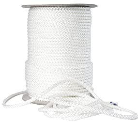 Corda Multiuso in Poliestere alta tenacità bianca mm 6x50 mt, Antica Corderia Marra, mare, garden, fai da te, stabilizzato ai raggi U.V. resistente a intemperie e agenti atmosferici.