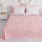 PETTI Artigiani Italiani - Copriletto Matrimoniale Primavera Estate, Coperta Leggera Matrimoniale, Lenzuola Copriletto, Pizzo Rose Rosa 100% Made in Italy