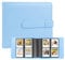 256 Pockets Photo Album for Polaroid Go Instant Mini Camera, Premium Vegan Leather Cover Picture Albums for Polaroid Go Camera & Film, Portable Photo Album Book Holds 256 Photos (Blue)