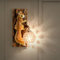 Vintage LED Wandleuchte Rustikal Flur Eichhörnchen Lampe E27 Dekorative Beleuchtung Harz Wandspots Retro Tiere Wandlampe für Korridor Treppen Schlafzimmer Wohnzimmer Balkon Studie Büro, 22*17*40cm