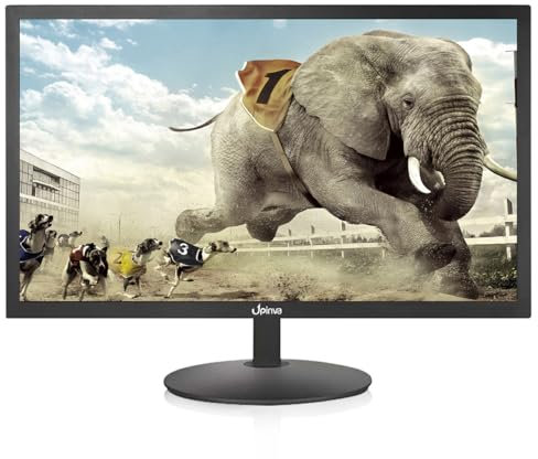 Upinva 19 Pouces L'affichage Écran de Surveillance Prend en Charge HDMI AV BNC VGA Interface d'entrée USB Affichage de la caméra Haut-Parleur intégré Résolution 1440 x 900