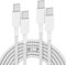 Cavo iPhone 16 15 USB C a USB C, 2Pack 2M Cavo USB Type-C Ricarica Intrecciato Nylon, Cavi Ricarica Rapida USB C Cavetto 60W per Apple iPhone 16 Plus/16 Pro/16 Pro Max/15/15 Pro/15 Pro Max, iPad Pro