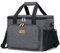 Lifewit 24L Kühltasche klein unterwegs, Isolierte Cooler Bag Lunchtasche faltbar für Herren und Damen, wasserdichte Thermotasche Umhänge für Essen, Bier, Medikamente, Arbeit, Strand, Reise, Dunkelgrau