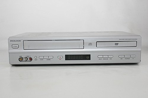 Digilogic DVDVCR2 lettore DVD e lettore, video VHS VCR combinazione con telecomando
