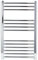 Manissa Milano Chrome Straight Heated Towel Rail H800mm W600mm Flat Central Heating Towel Radiator