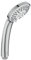 Ideal Standard 3-Funktionshandbrause Idealrain B9401AA – Ø 8 cm für unvergleichliche Duschmomente – Handbrause mit Strahlarten Regen, Platzregen und Massage in Chrom