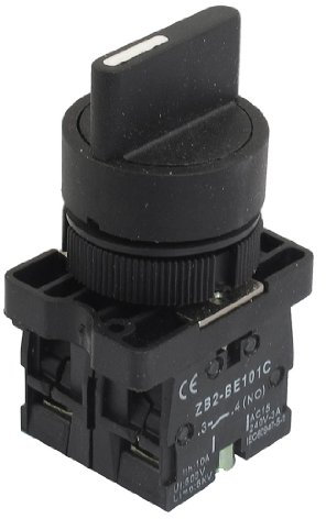 sourcingmap 22mm Momentané 2 NUMÉRO Trois 3 positions Rotatif Sélecteur Choisissez votre Interrupteur ZB2-ED53