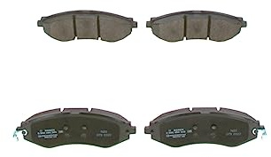 Bosch BP1251 - Brake Pads Car Front Axle - Bosch Quality - Reduced Noise and Dust - ECE-R90 Certified - Copper-Free - 1 Set of 4 Pads