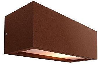Wandleuchte Rilongo Außenleuchte, 220-240V AC/50-60Hz, E27, 18W, IP54, braun