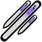 Mont Bleu Set of 3 Cats Crystal Nail Files hand decorated with crystals from Swarovski® - Hand Made, Czech Tempered Glass, Lifetime Guaranty